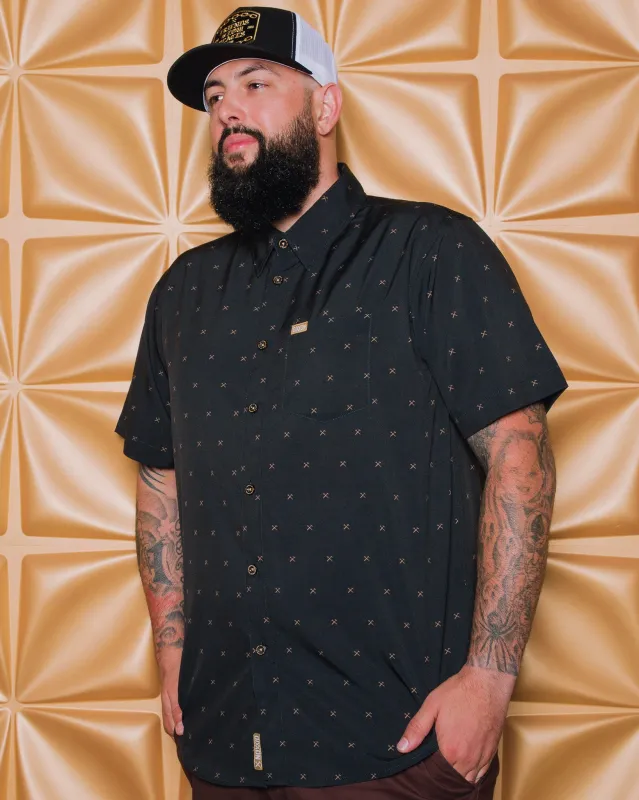 Finney Party Shirt - Black & Gold sold by Dixxon