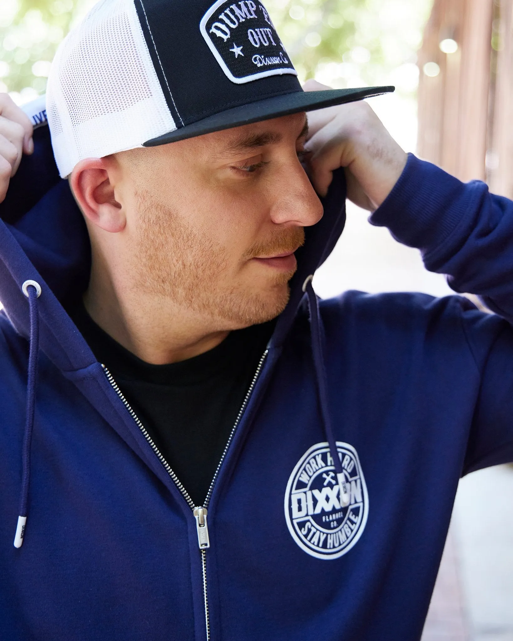 Corpo Zip Up Hoodie - Blue sold by Dixxon product image thumbnail 4