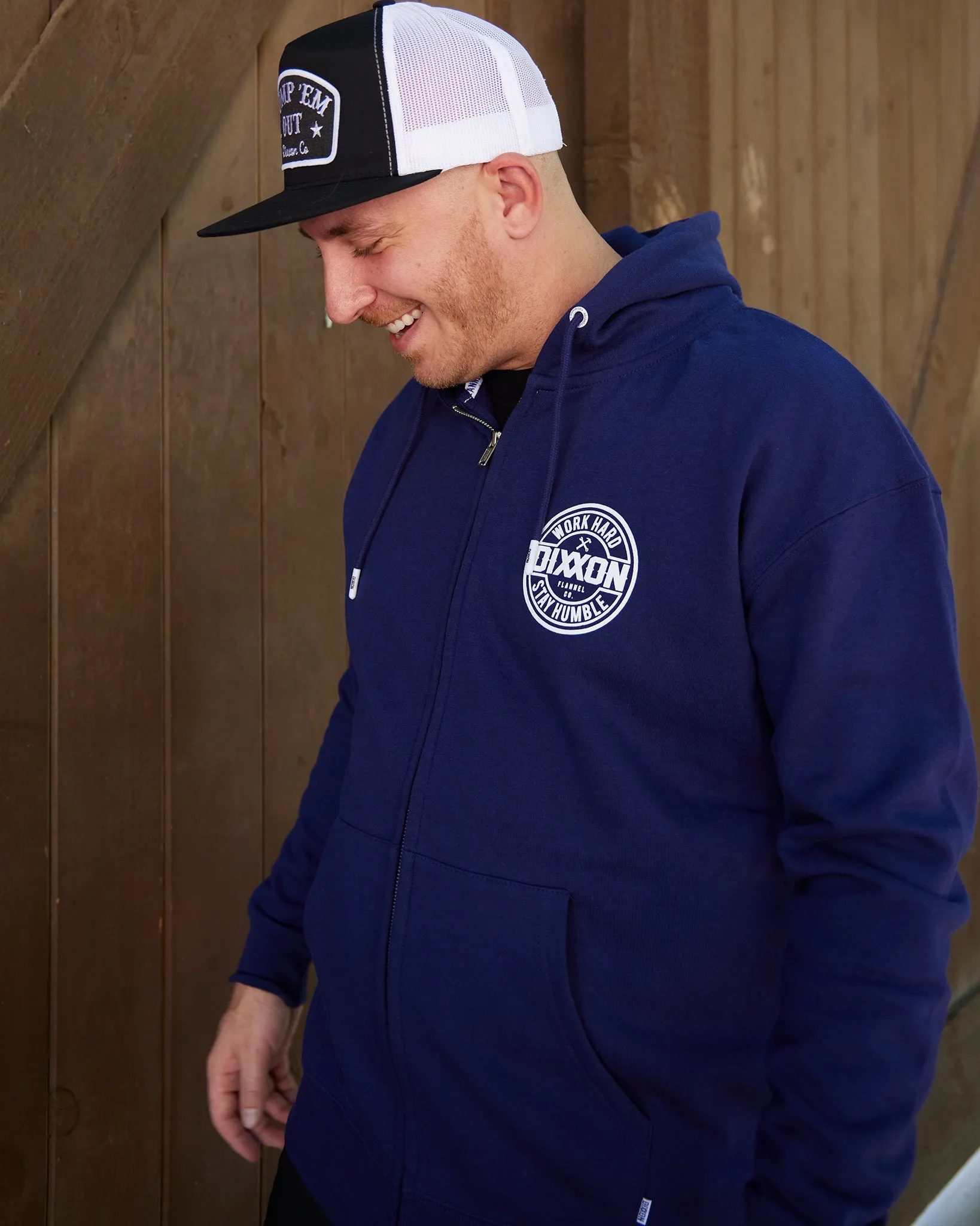 Corpo Zip Up Hoodie - Blue sold by Dixxon product image thumbnail 5