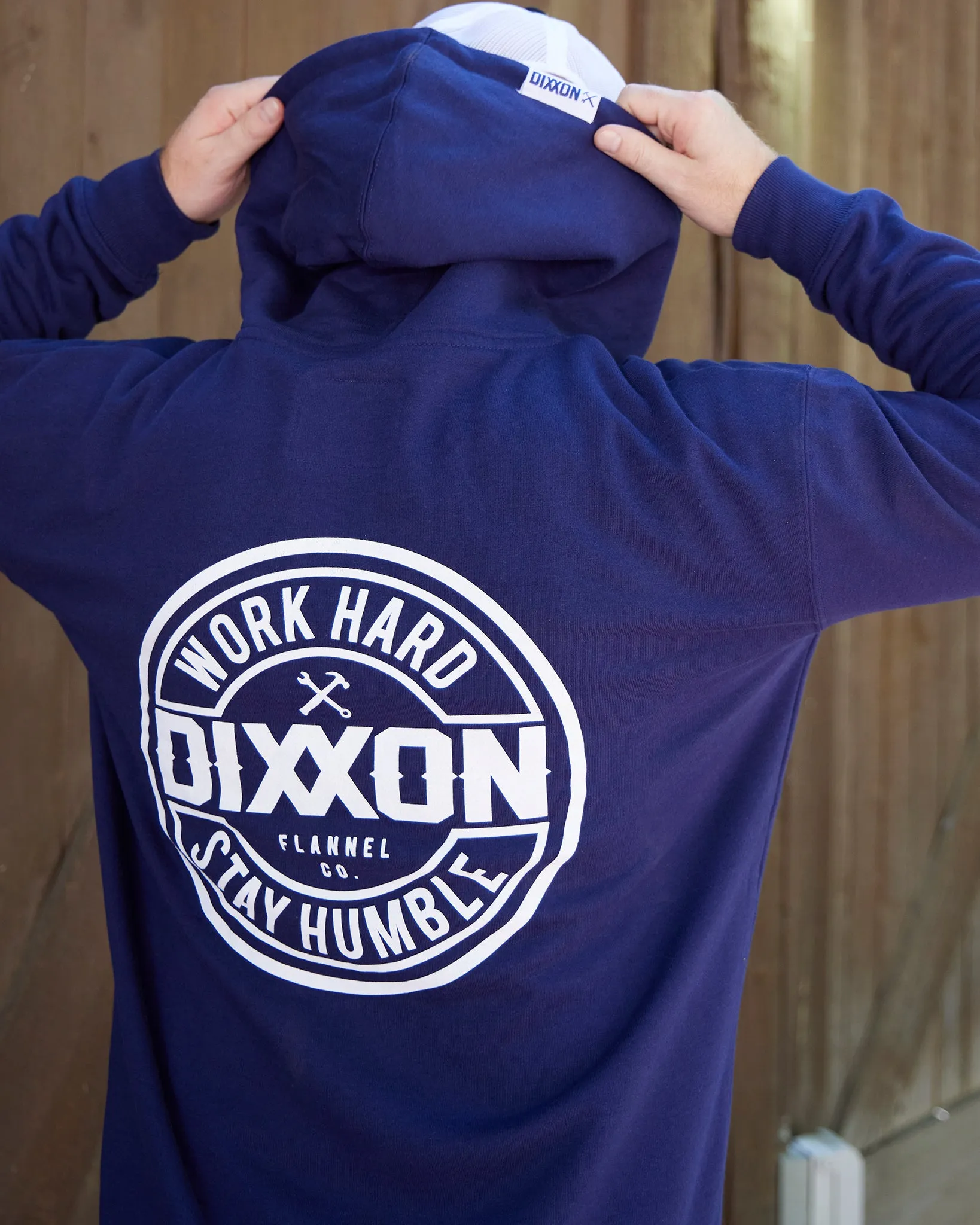 Corpo Zip Up Hoodie - Blue sold by Dixxon