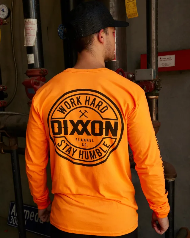 Corpo Hi Vis Long Sleeve T-Shirt - Orange sold by Dixxon