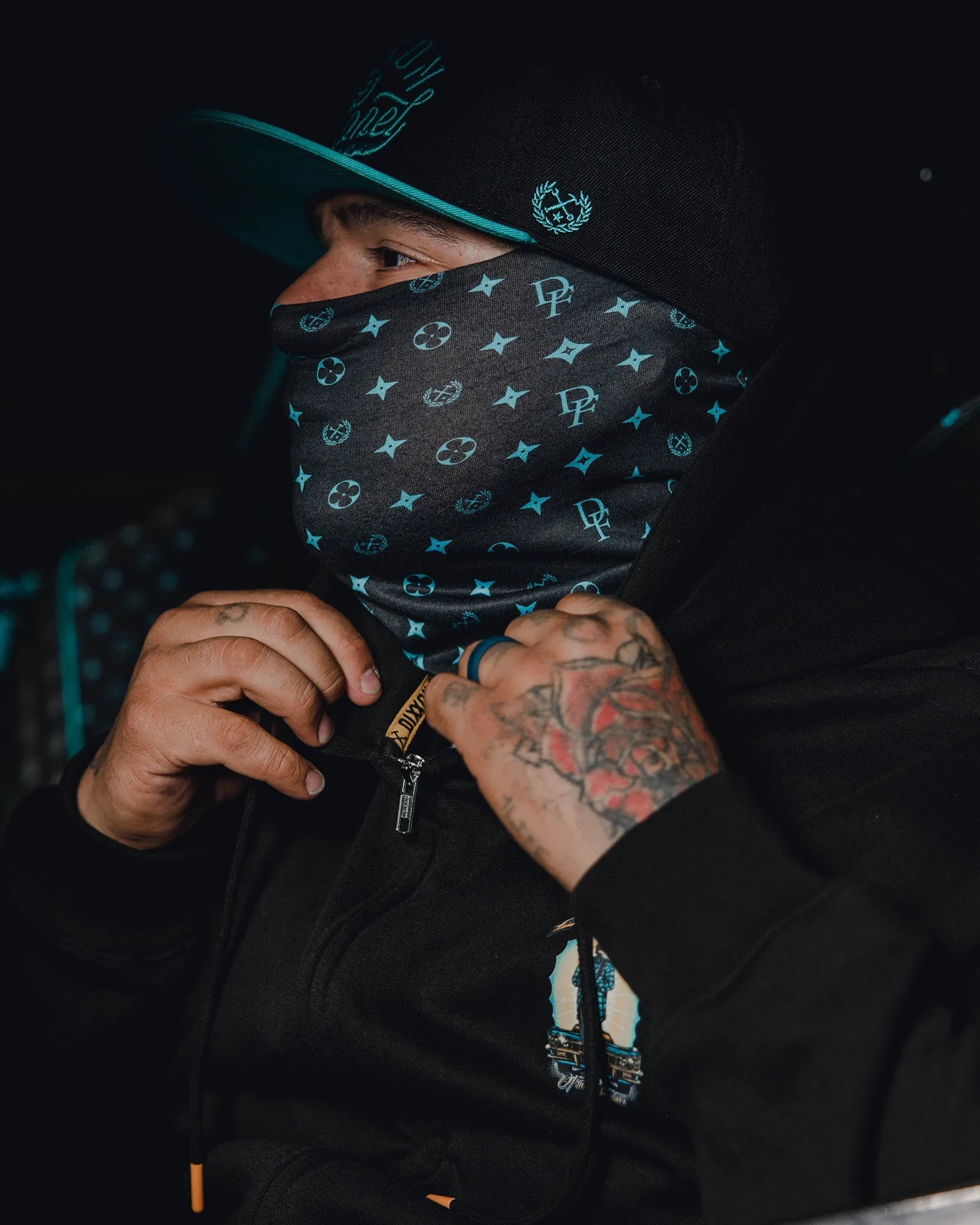 Bougie Neck Gaiter - Black & Tiffany sold by Dixxon