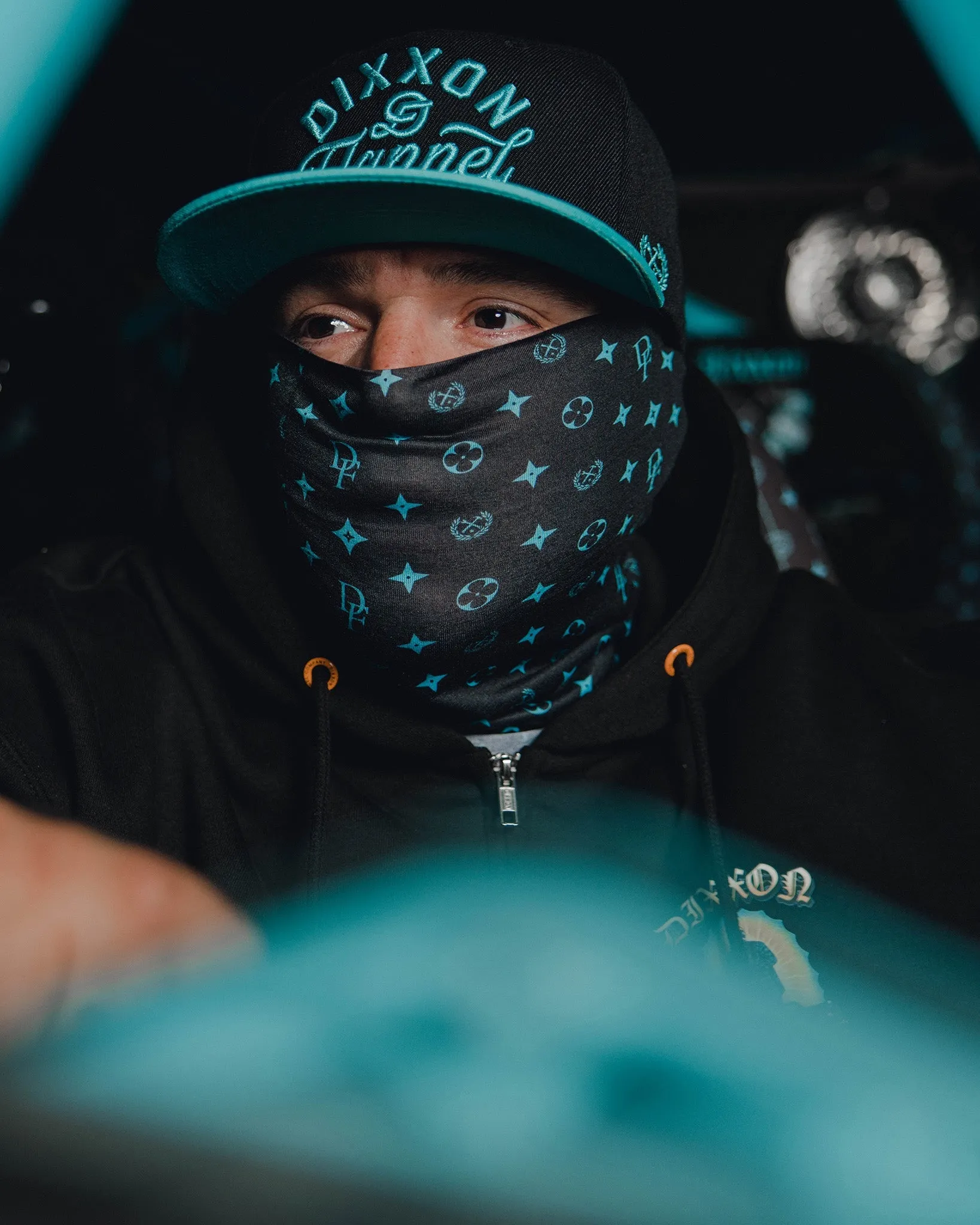 Bougie Neck Gaiter - Black & Tiffany sold by Dixxon product image thumbnail 2