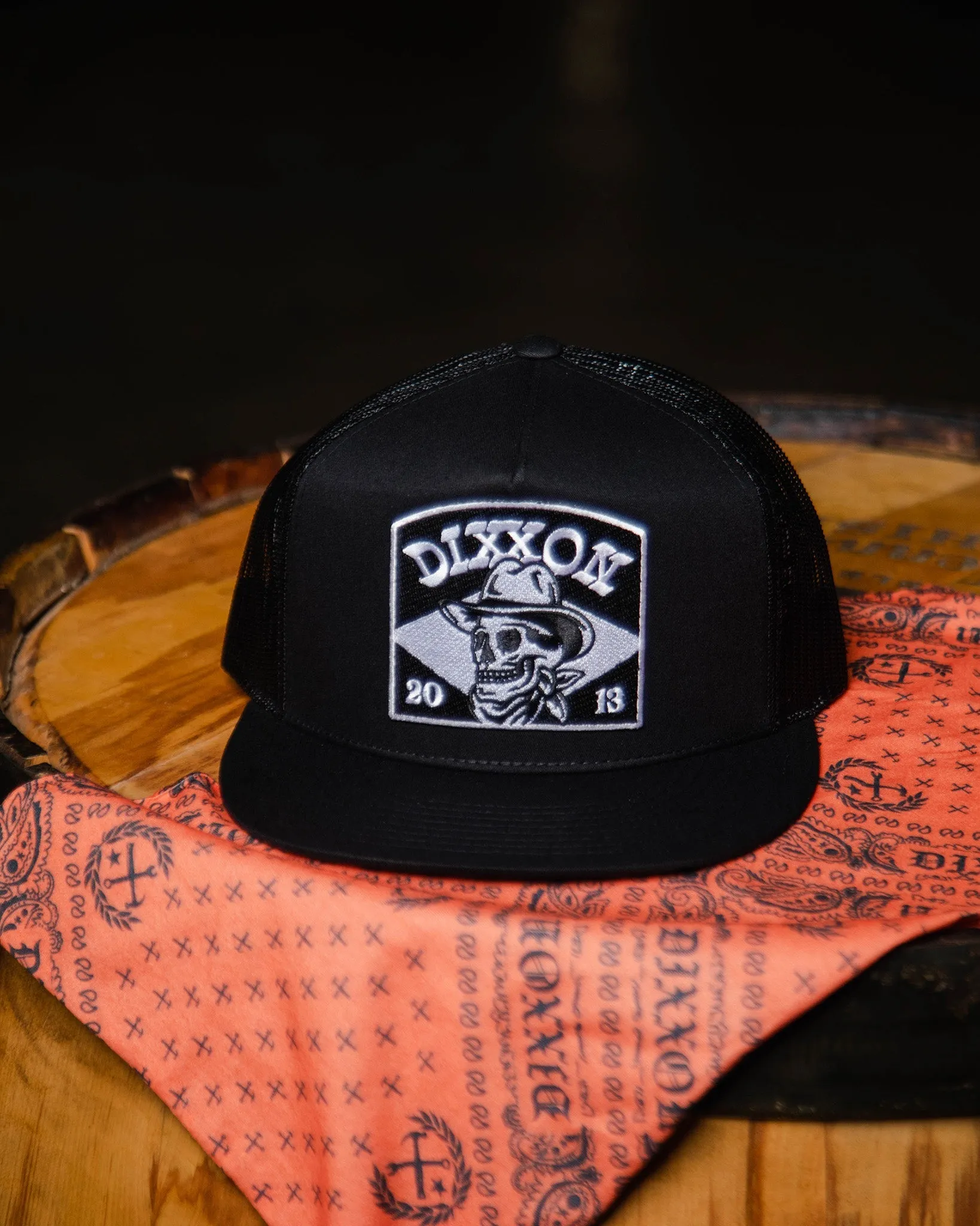 Vaquero Flat Bill Trucker Snapback - Black & White sold by Dixxon product image thumbnail 2