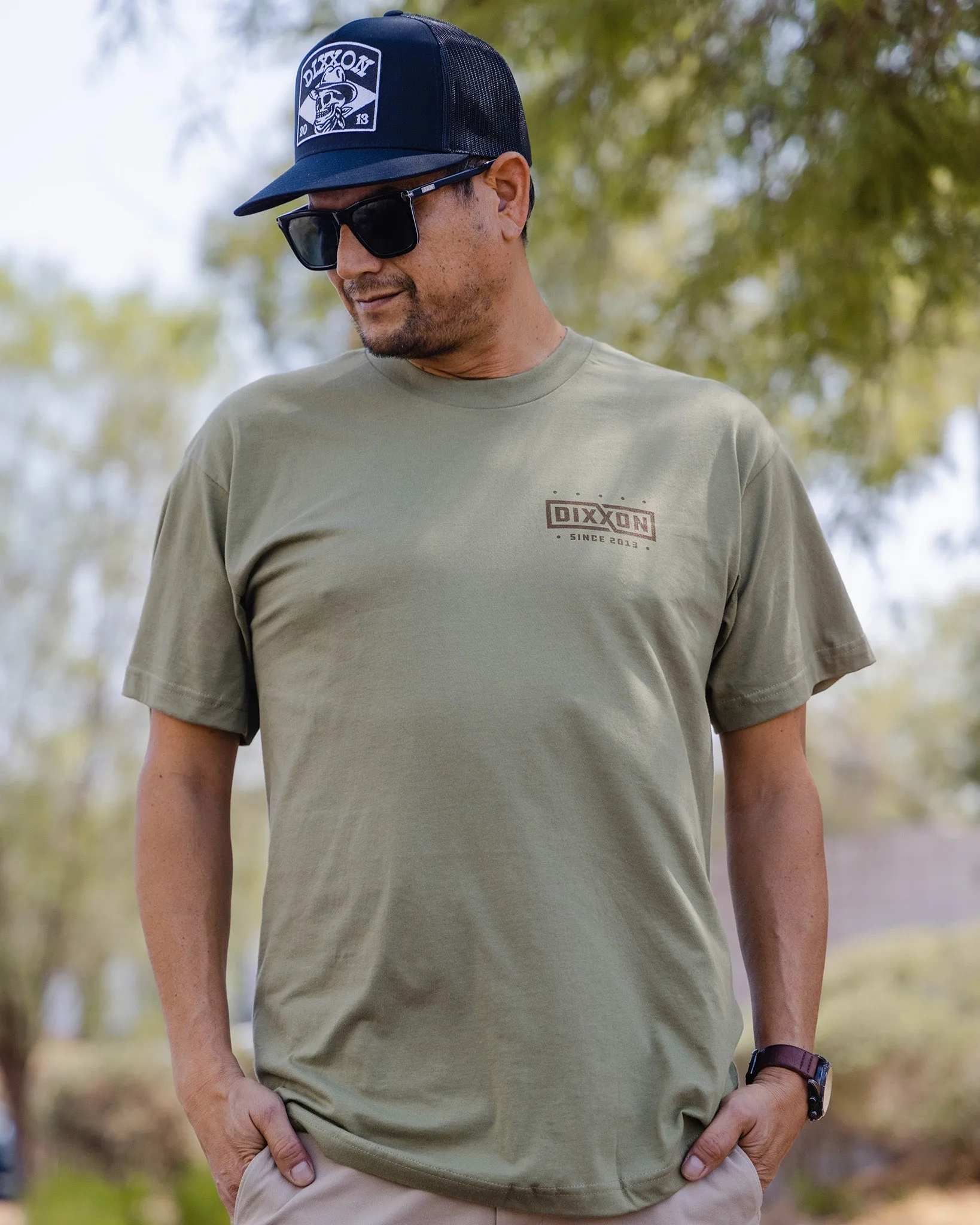 Brown Classics T-Shirt - O.D. Green sold by Dixxon product image thumbnail 2