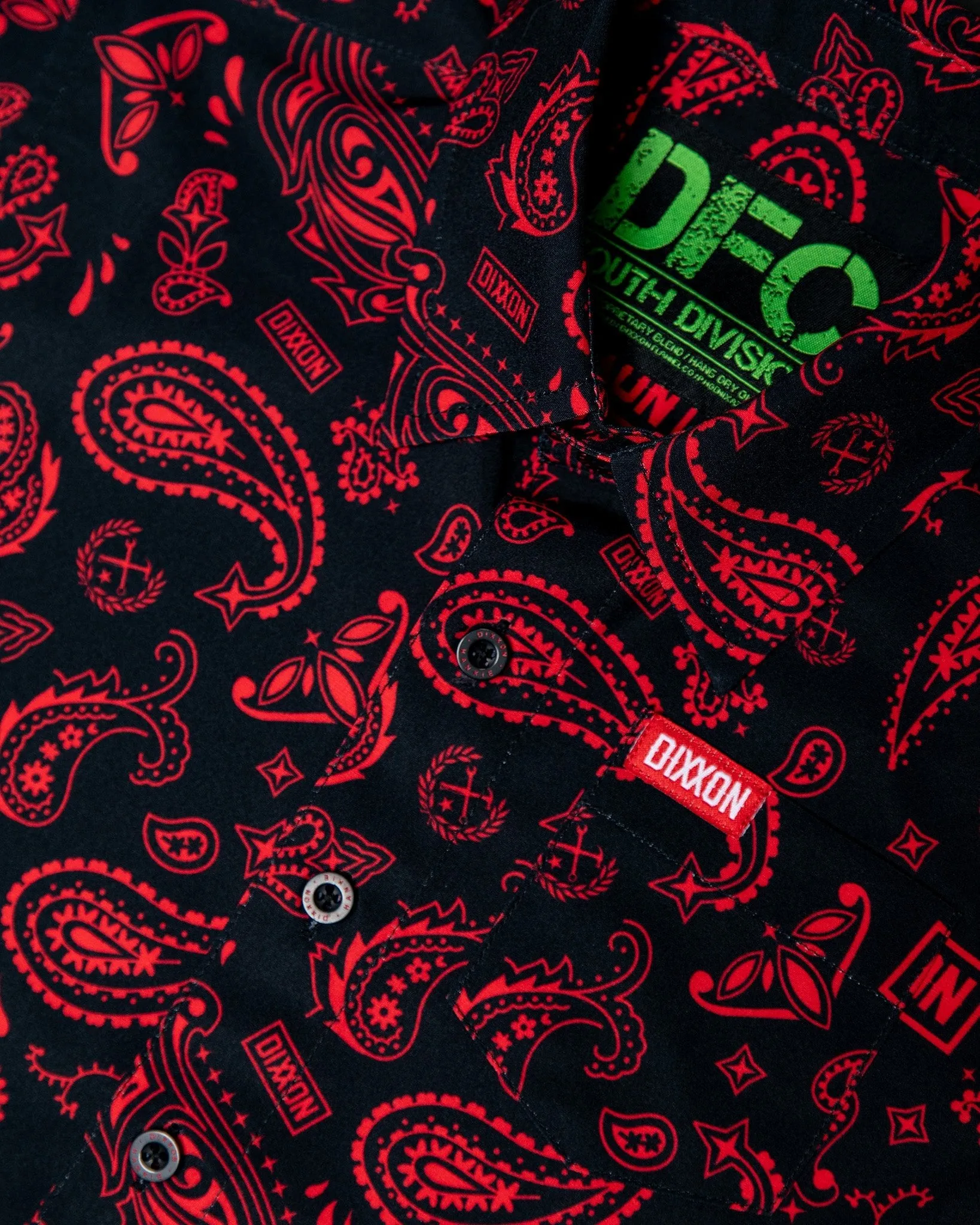 Youth Hankie Party Shirt - Black & Red sold by Dixxon product image thumbnail 2