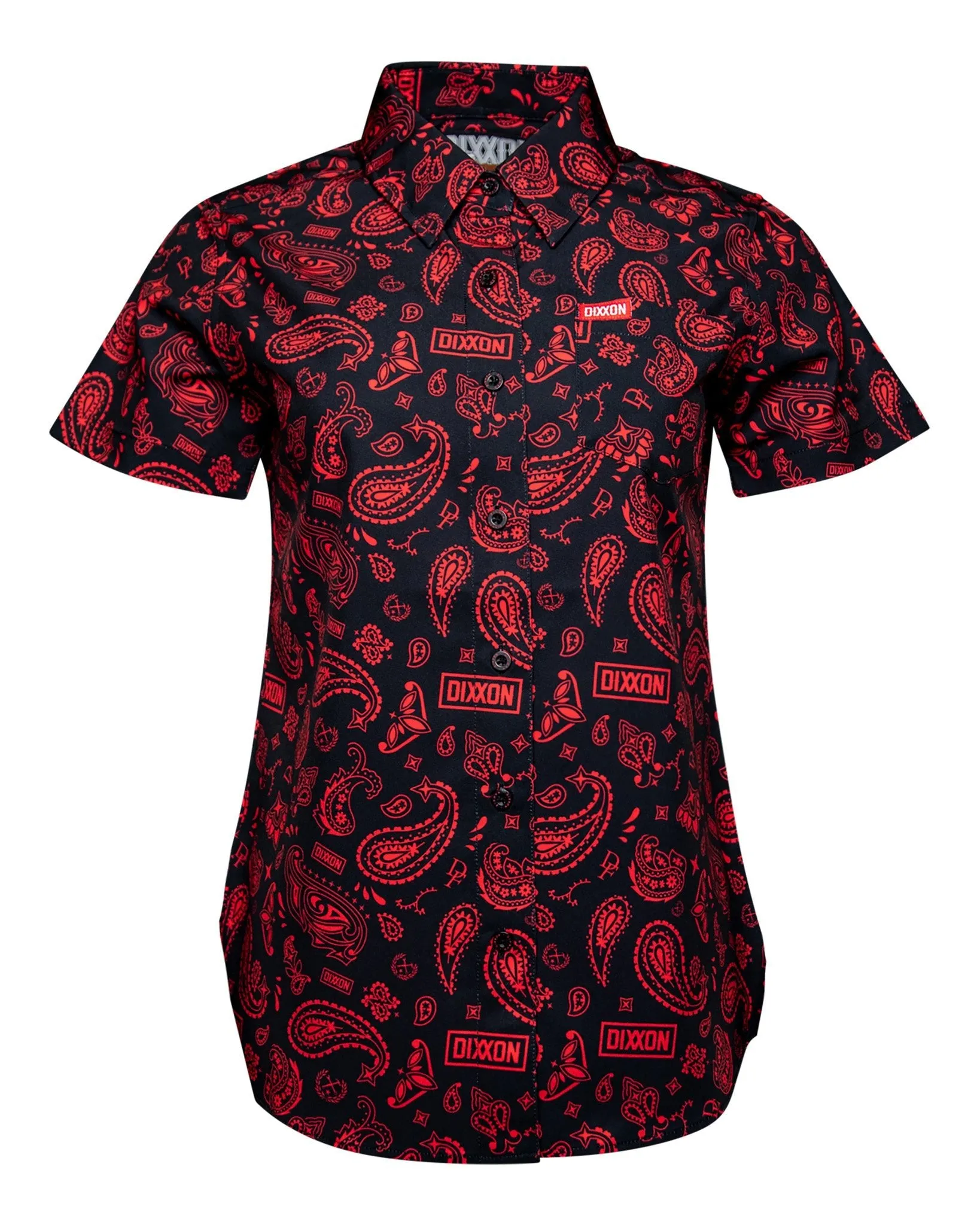 Women's Hankie Party Shirt - Black & Red sold by Dixxon product image thumbnail 2