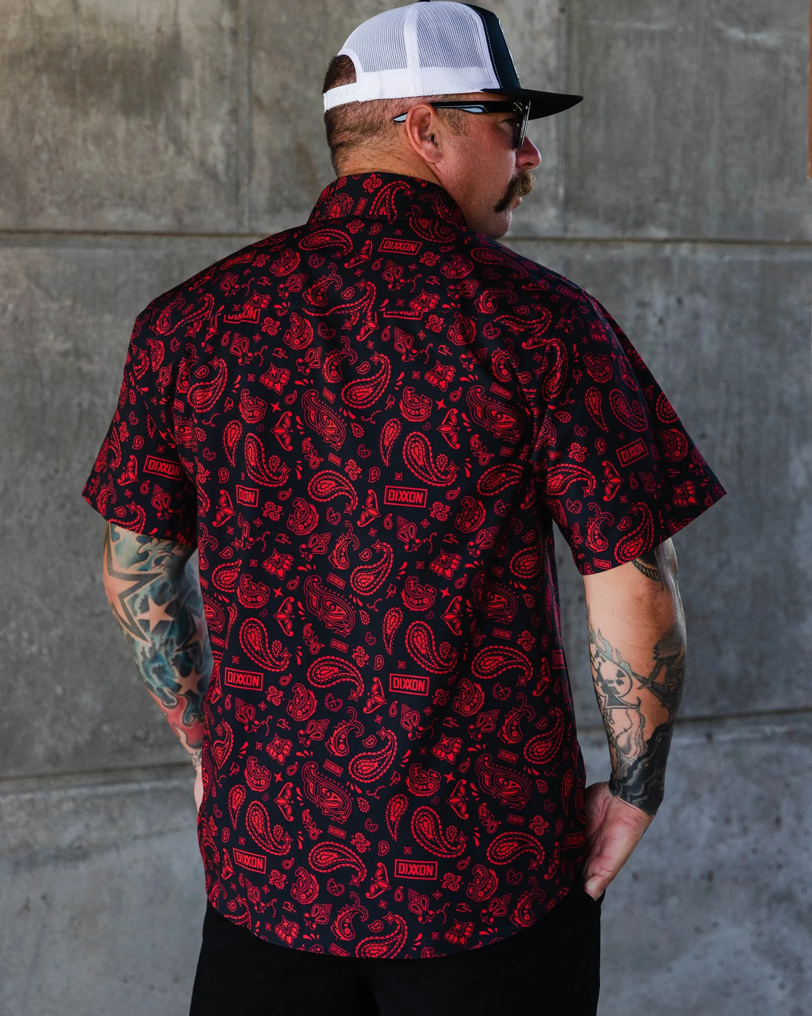 Hankie Party Shirt - Black & Red sold by Dixxon product image thumbnail 3