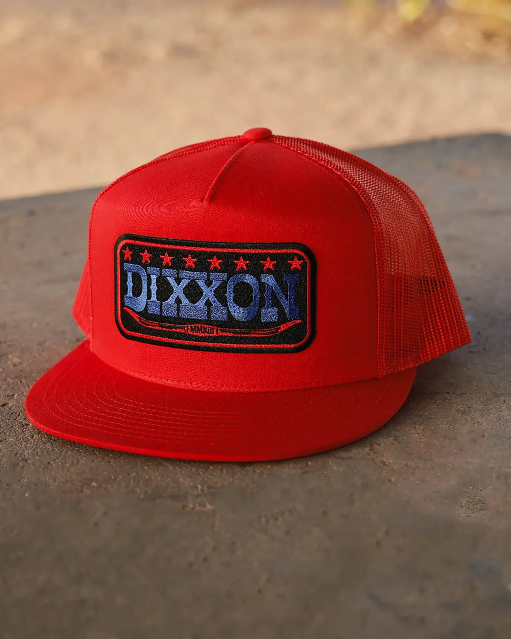 Longhorn Flat Bill Trucker Snapback - Red, Black, & Blue sold by Dixxon product image thumbnail 2