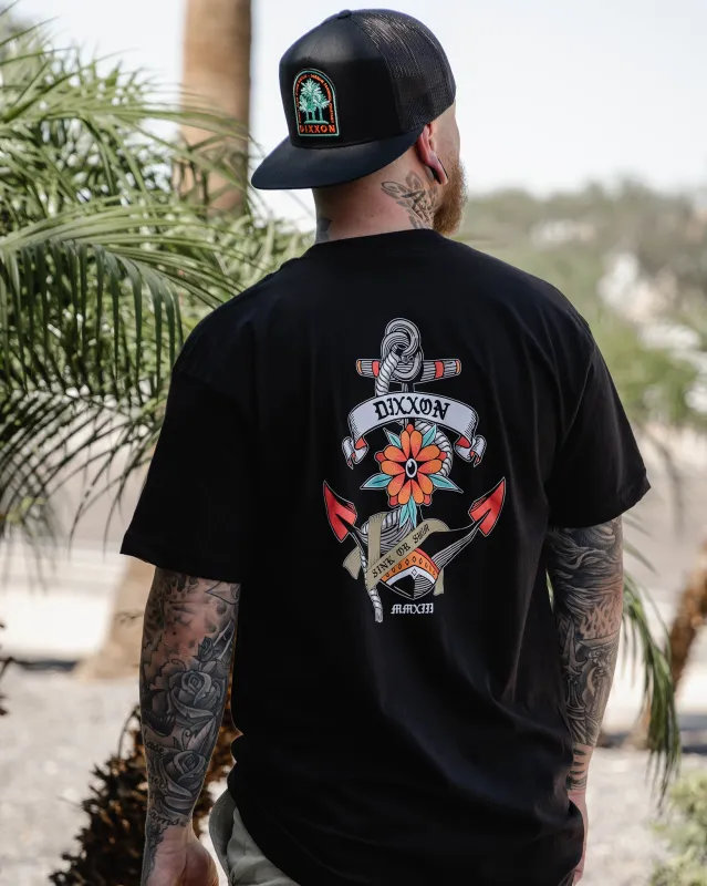 Anchored T-Shirt - Black sold by Dixxon