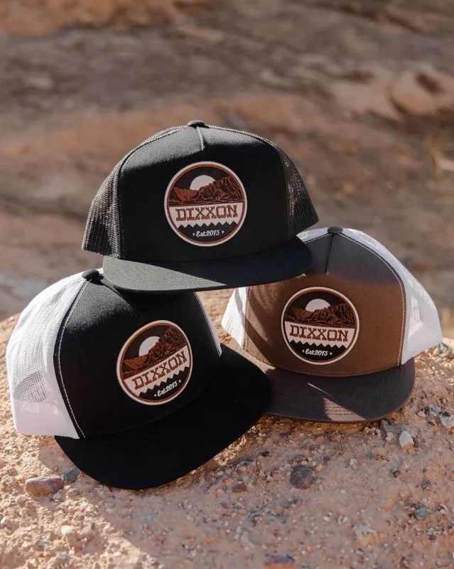 Mesa Flat Bill Trucker Snapback made by Dixxon