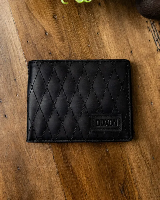 Andar x Dixxon Quilted Leather Wallet - Black sold by Dixxon