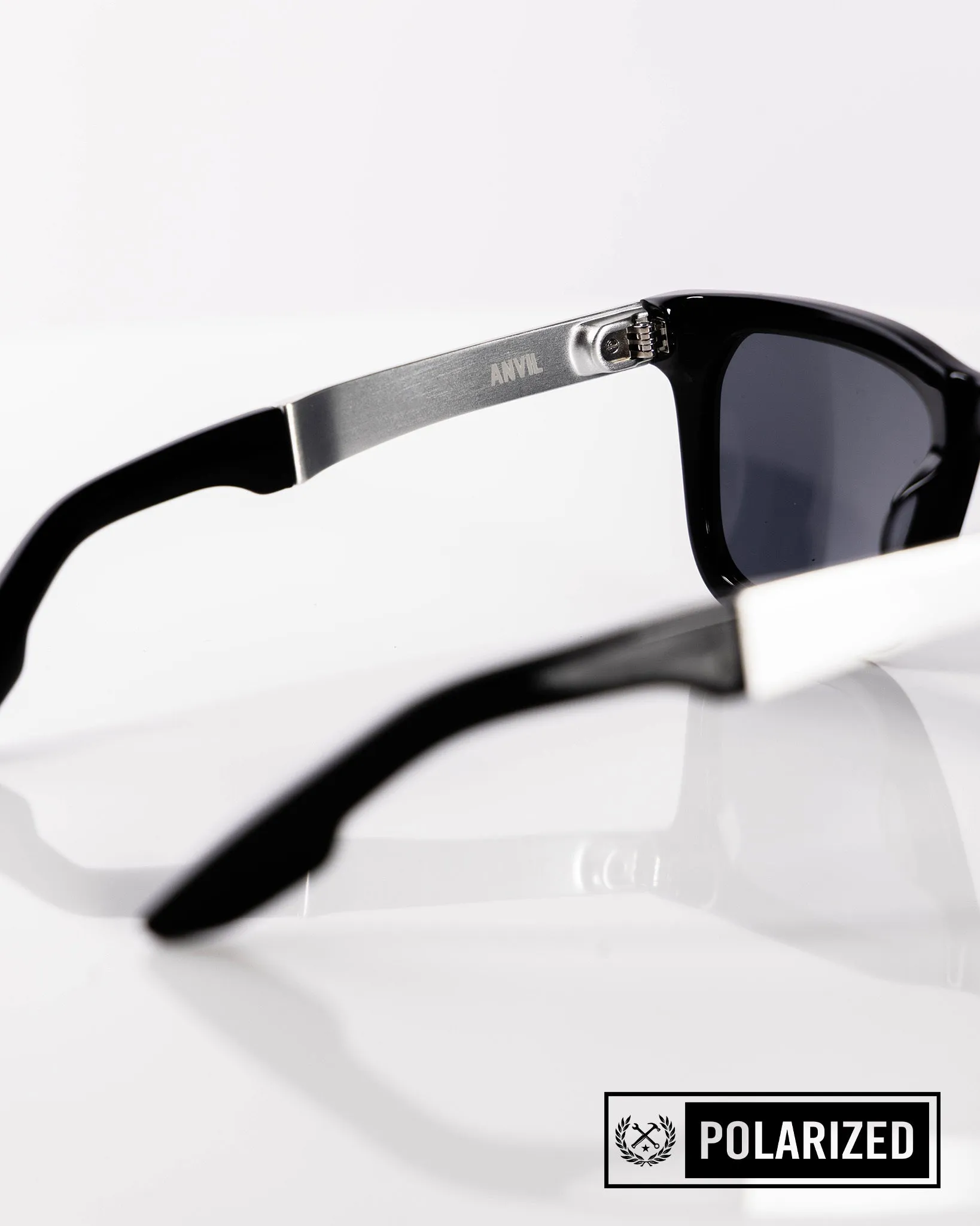 Anvil Metal Sunglasses - Black & Gray Polarized sold by Dixxon product image thumbnail 4