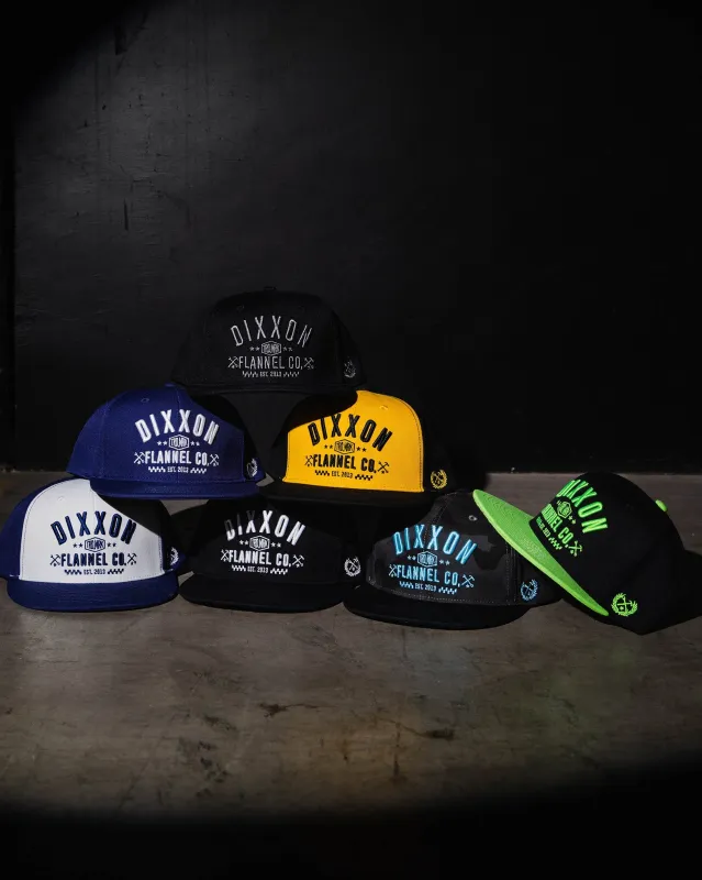 Cruz Flat Bill Snapback made by Dixxon