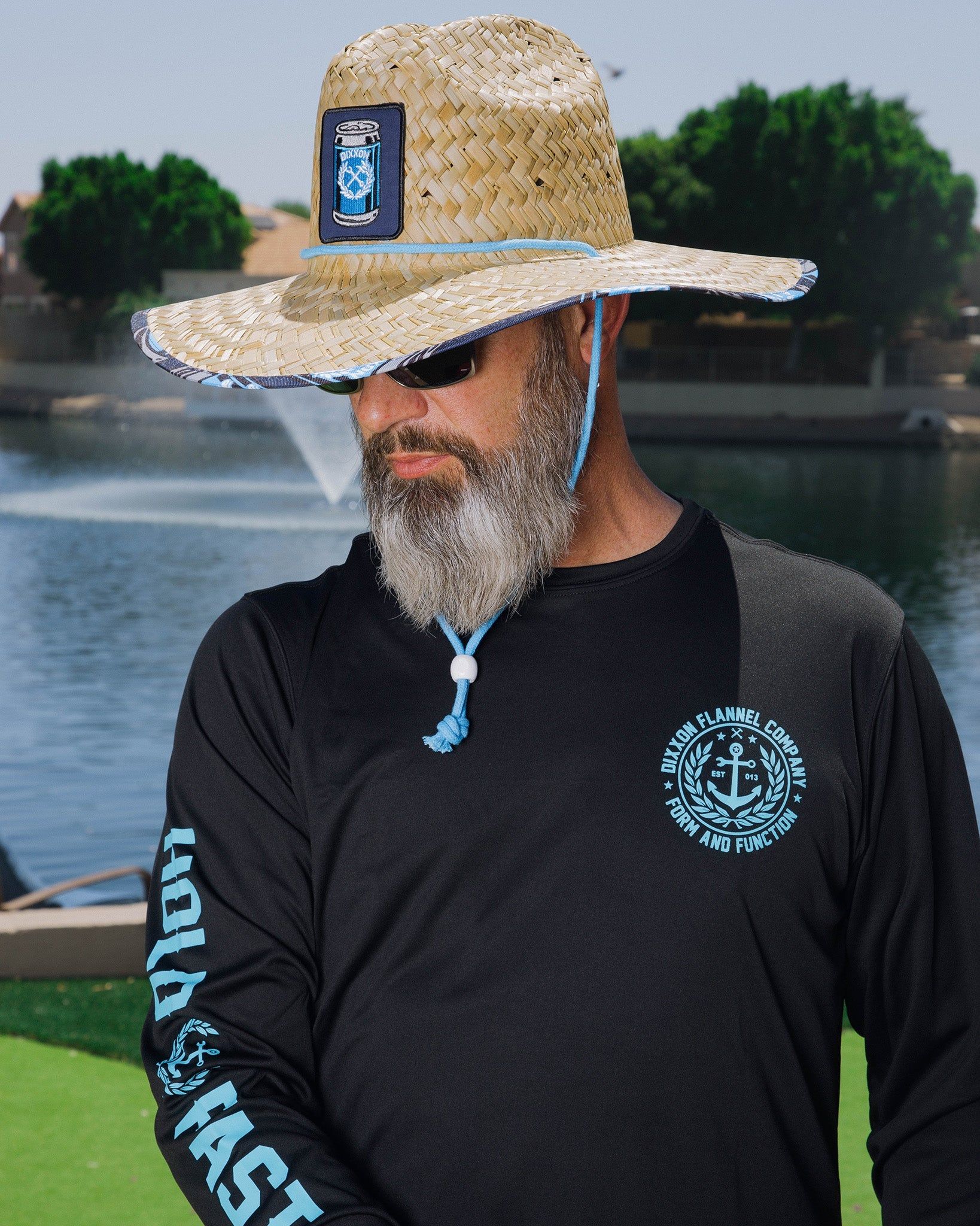 Salty Crest UV Long Sleeve T-Shirt - Black sold by Dixxon product image thumbnail 5