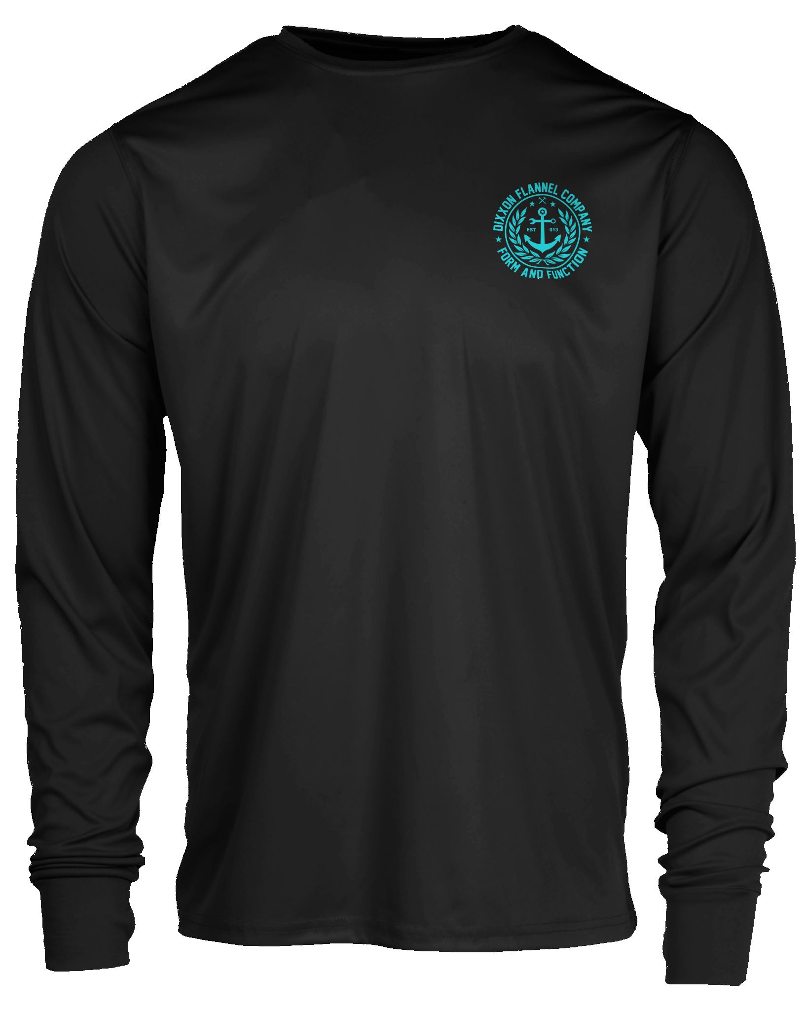 Salty Crest UV Long Sleeve T-Shirt - Black sold by Dixxon product image thumbnail 3