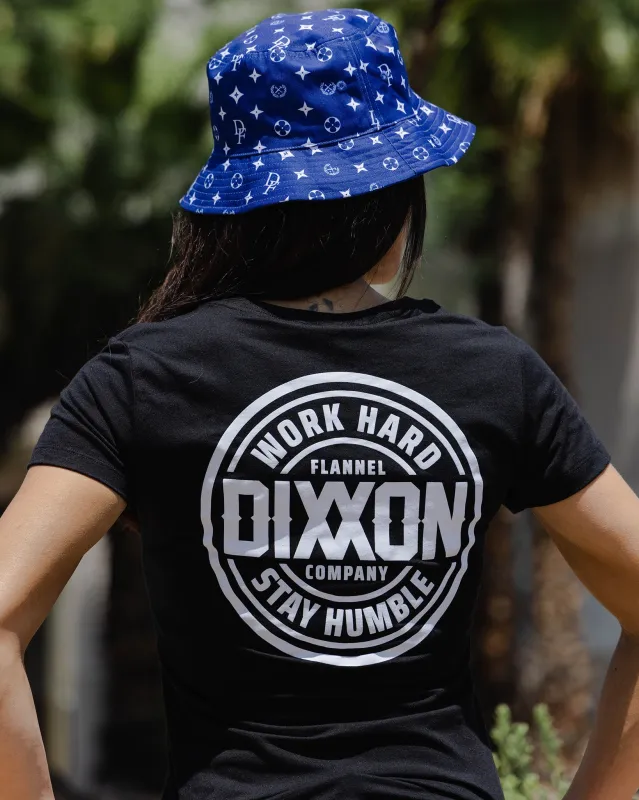 Women's White Nuevo Corpo Fitted Tee - Black sold by Dixxon