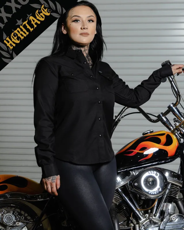 Women's Outlaw Heritage Flannel sold by Dixxon
