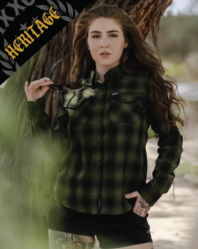 Women's Lone Wolf Heritage Flannel sold by Dixxon