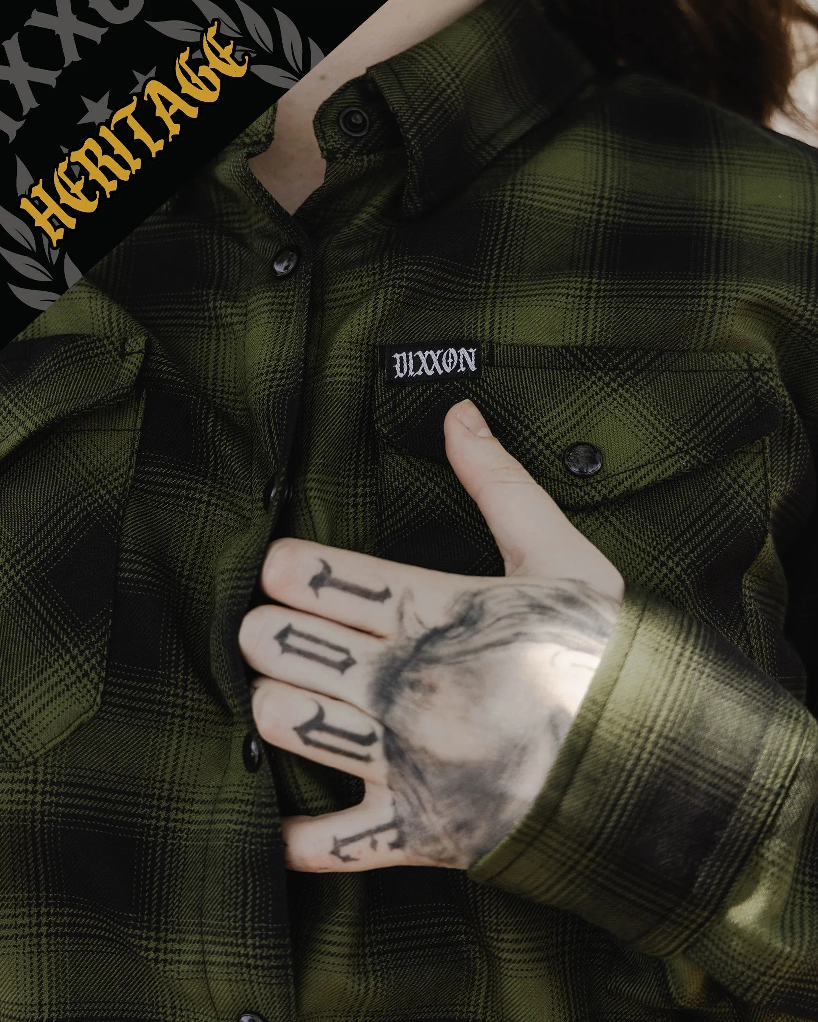 Women's Lone Wolf Heritage Flannel sold by Dixxon product image thumbnail 3