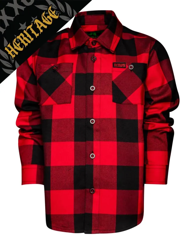 Youth Redrum Heritage Flannel sold by Dixxon