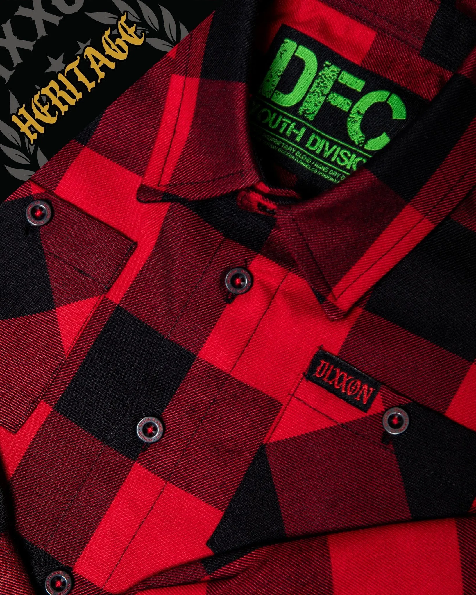 Youth Redrum Heritage Flannel sold by Dixxon product image thumbnail 2