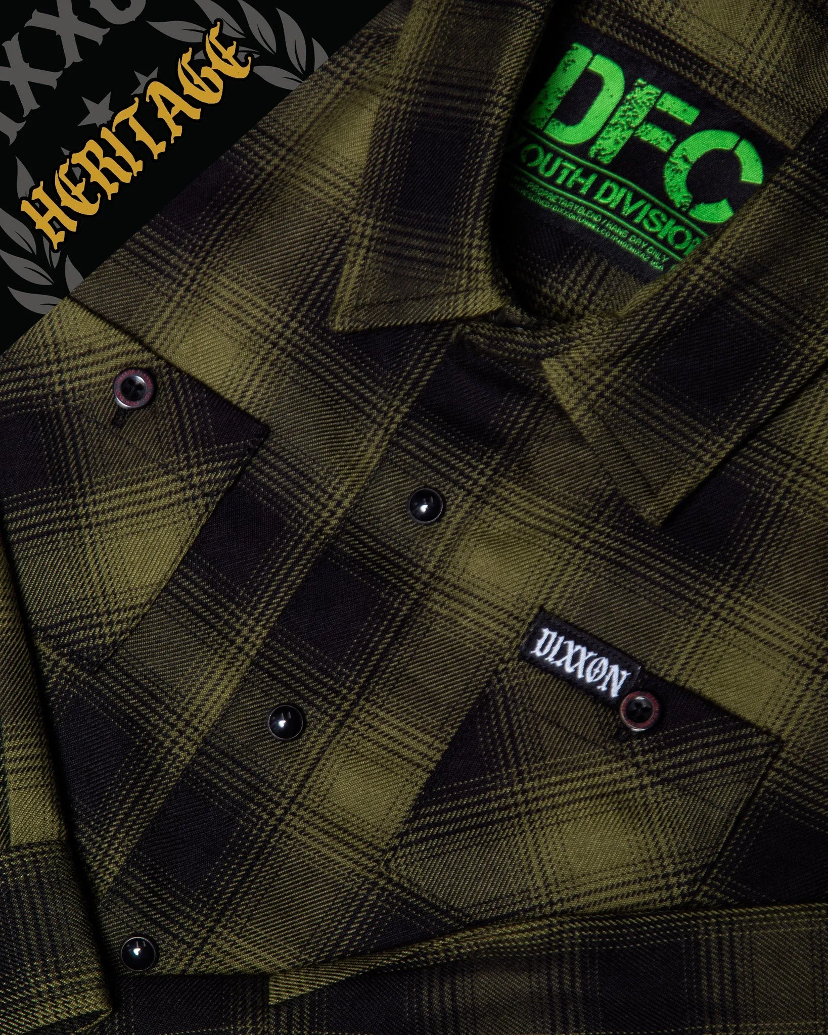 Youth Lone Wolf Heritage Flannel sold by Dixxon product image thumbnail 2