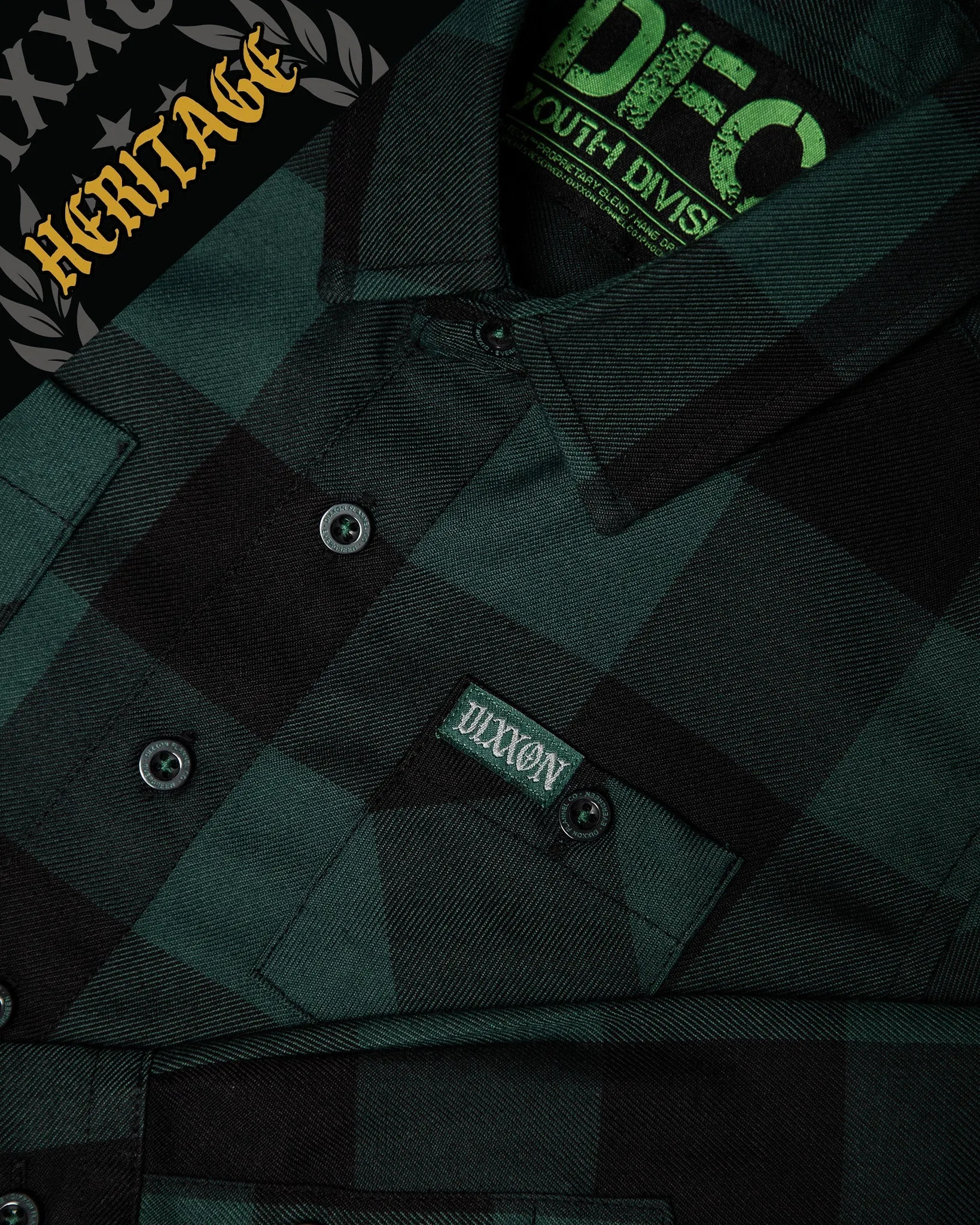 Youth Evergreen Heritage Flannel sold by Dixxon product image thumbnail 2