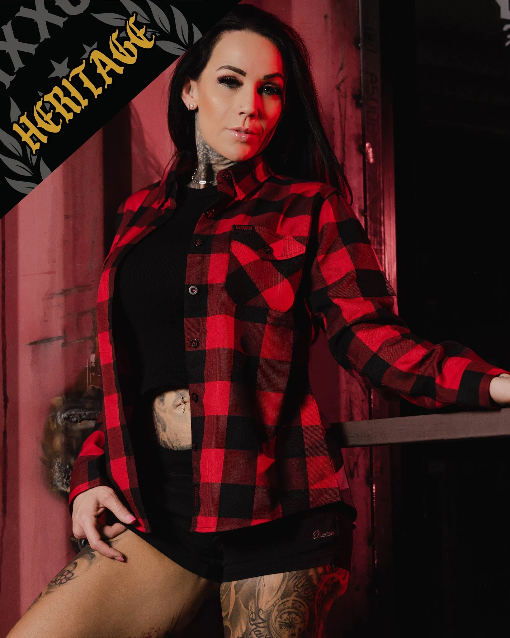 Women's Redrum Heritage Flannel sold by Dixxon