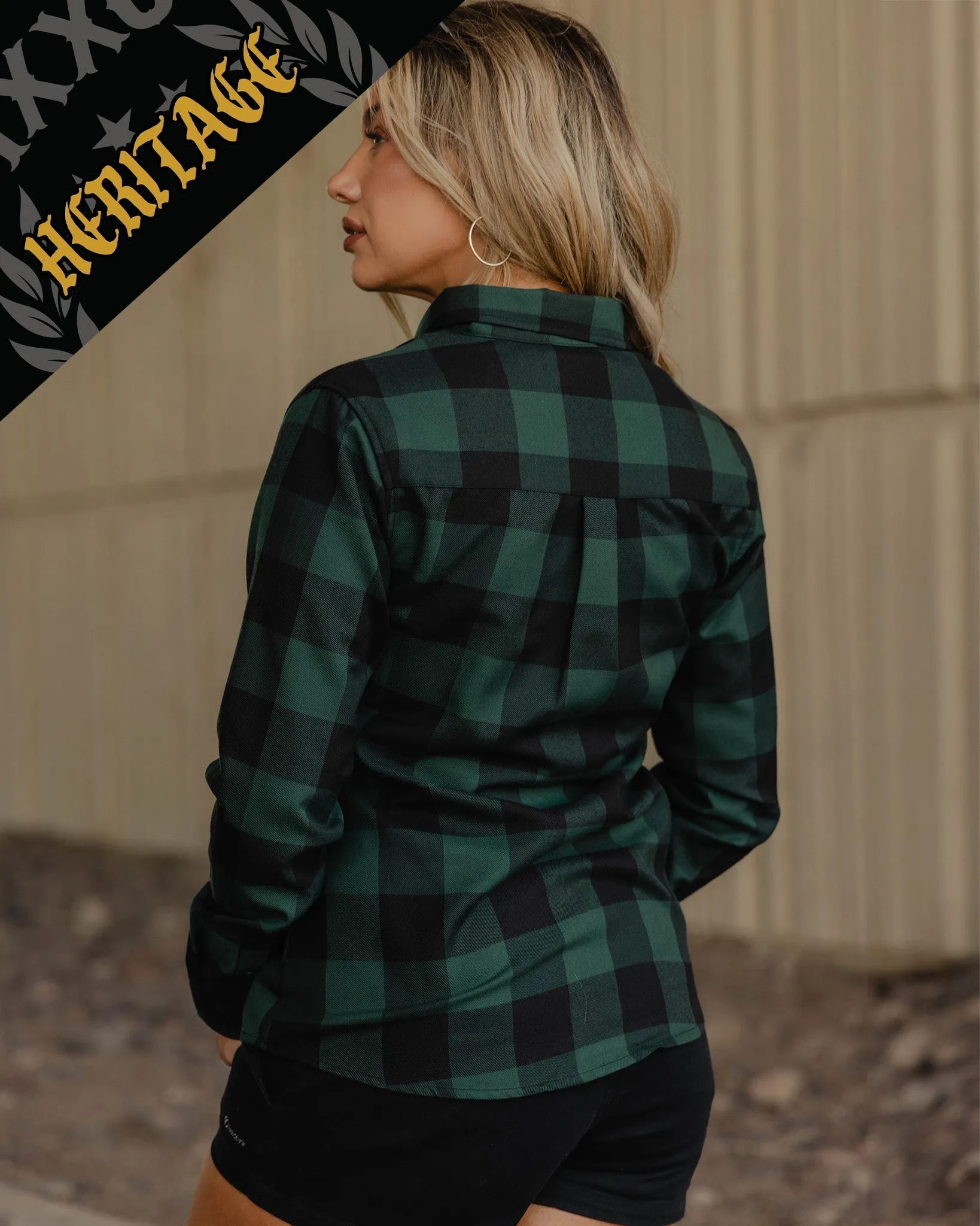 Women's Evergreen Heritage Flannel sold by Dixxon product image thumbnail 2