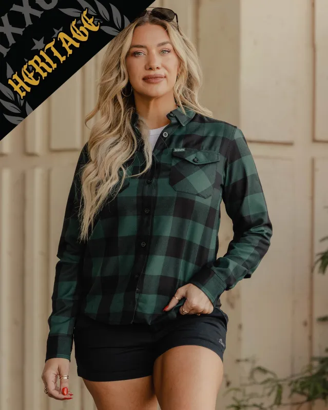 Women's Evergreen Heritage Flannel sold by Dixxon