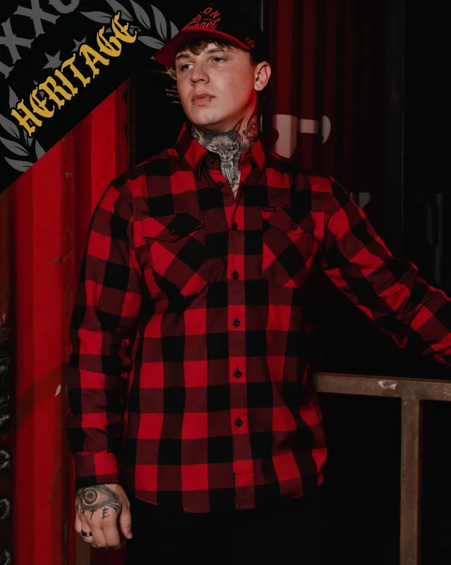 Redrum Heritage Flannel sold by Dixxon