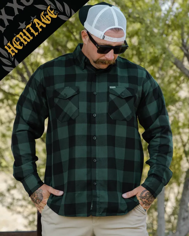 Evergreen Heritage Flannel sold by Dixxon