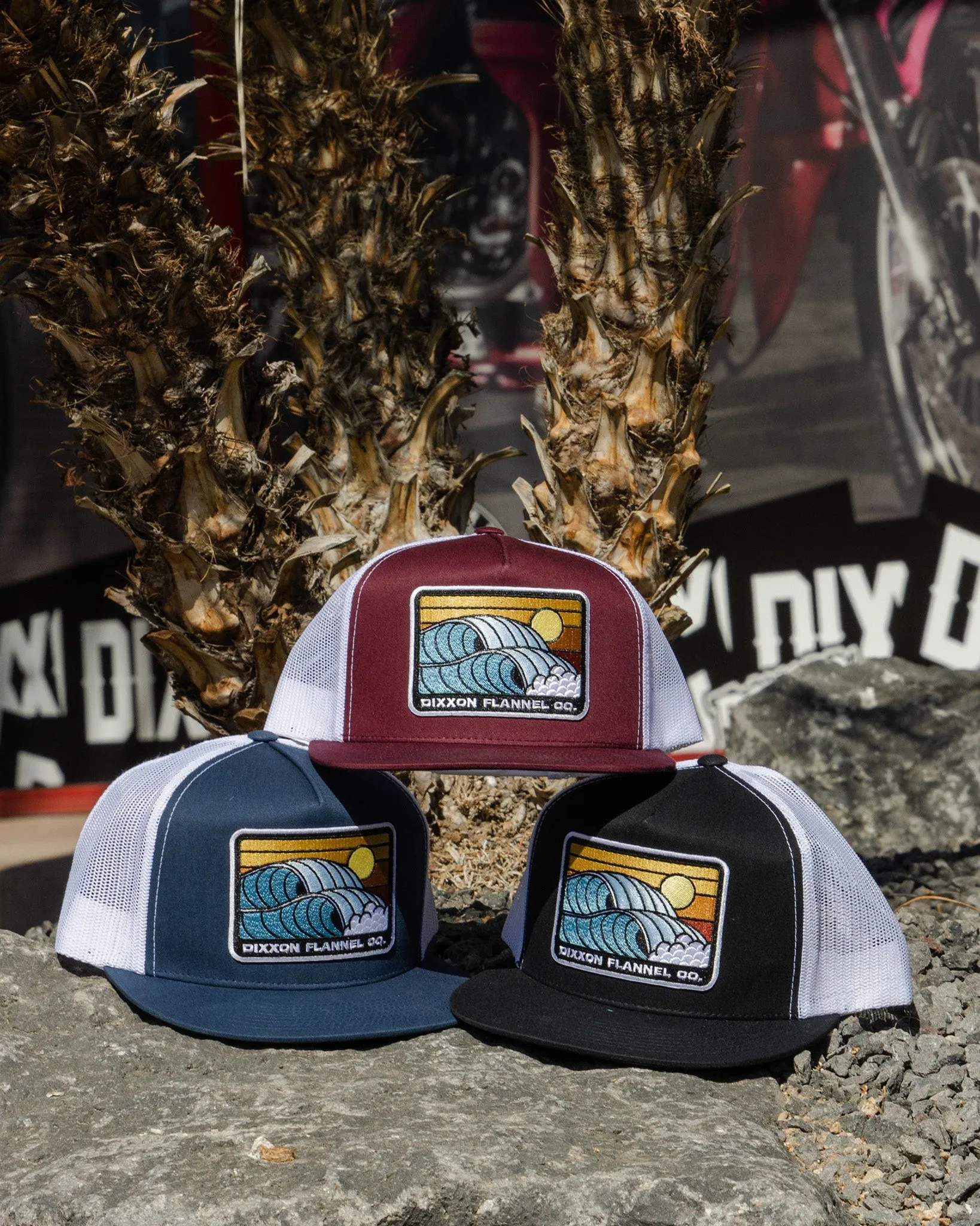 Barrels Flat Bill Trucker Snapback sold by Dixxon