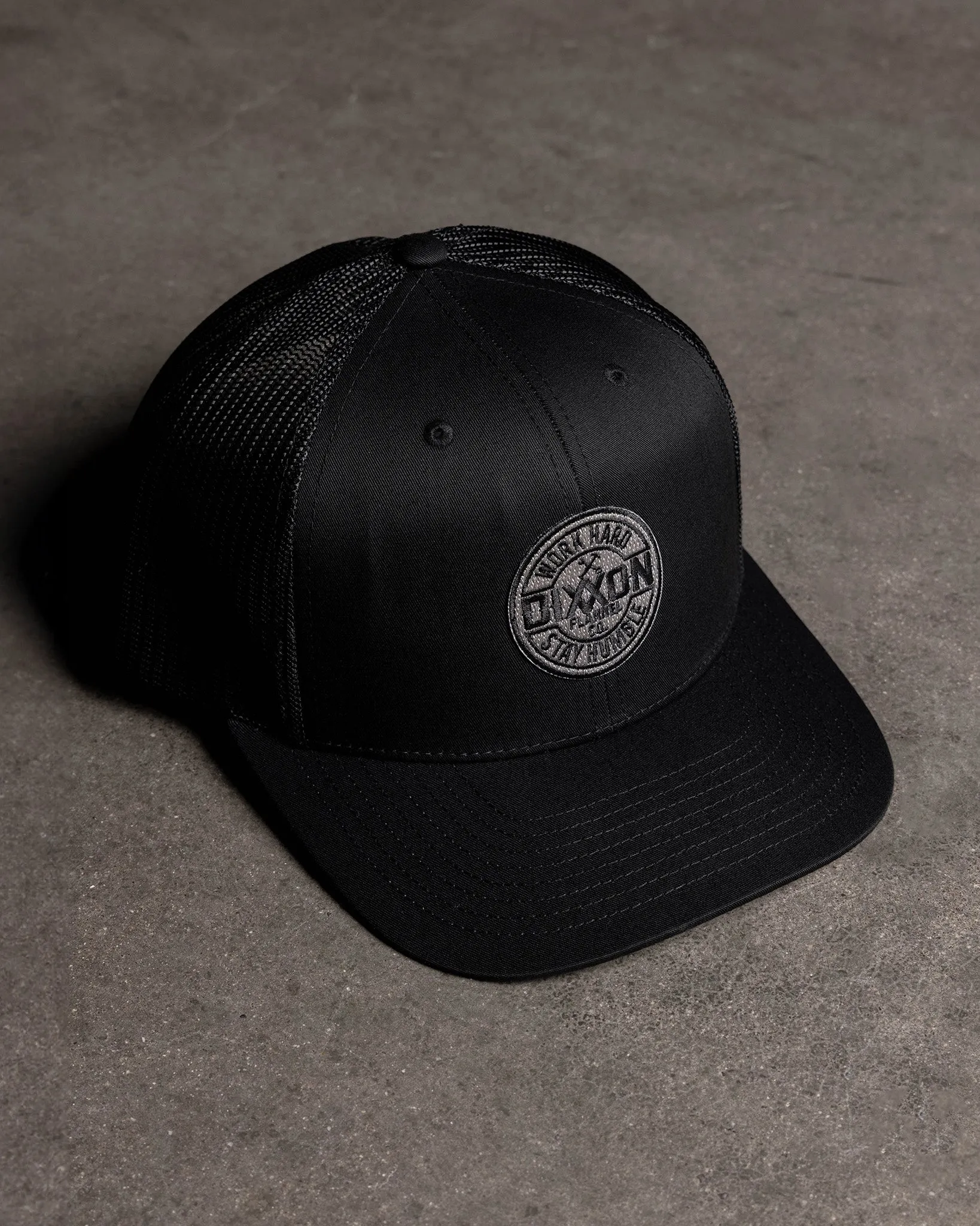 Corpo Curved Bill Trucker Snapback - Black & Gray sold by Dixxon product image thumbnail 2