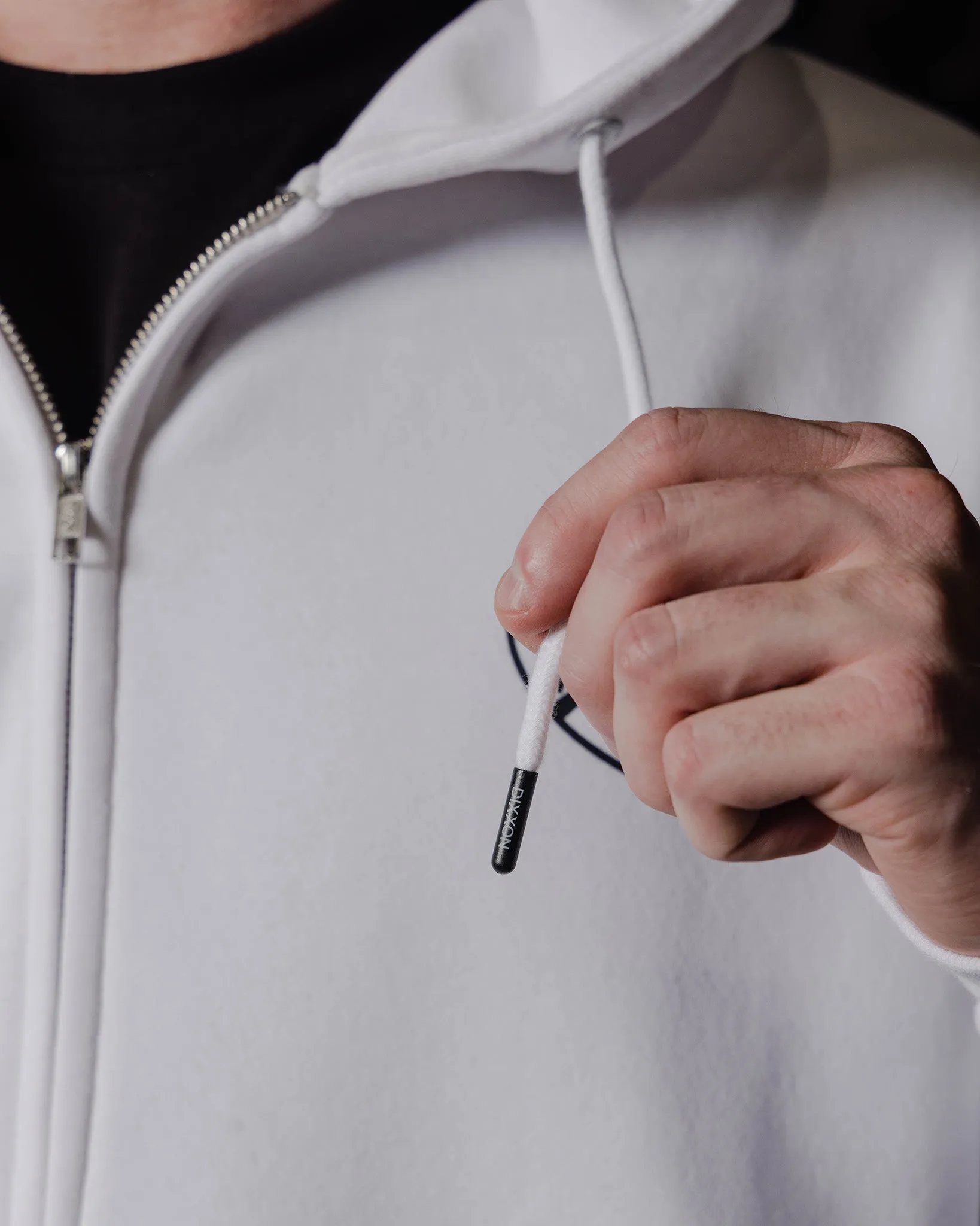 Black Esso Zip Up Hoodie - White sold by Dixxon product image thumbnail 4