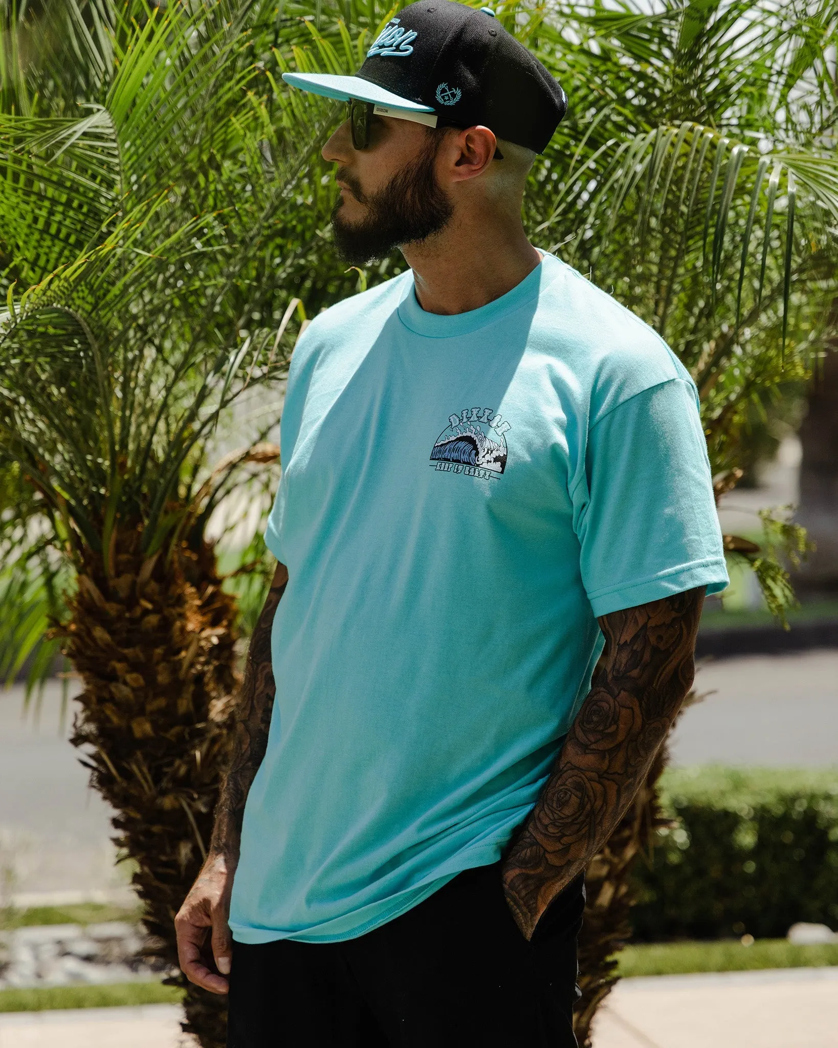 White Keep It Salty T-Shirt - Aqua sold by Dixxon product image thumbnail 2