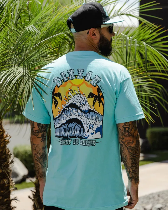 White Keep It Salty T-Shirt - Aqua sold by Dixxon