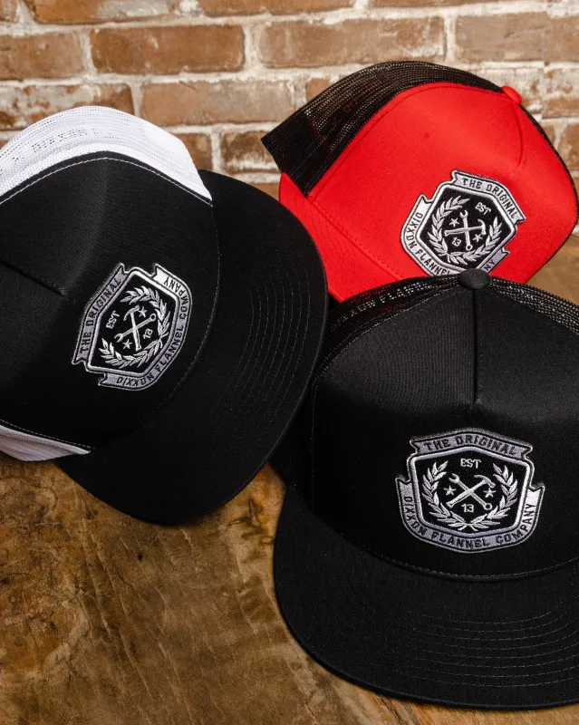 Icon Flat Bill Trucker Snapback sold by Dixxon