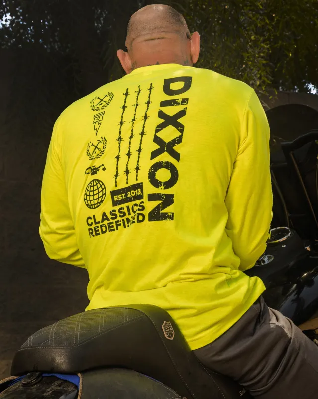 Brutal Hi Vis Long Sleeve T-Shirt - Yellow sold by Dixxon