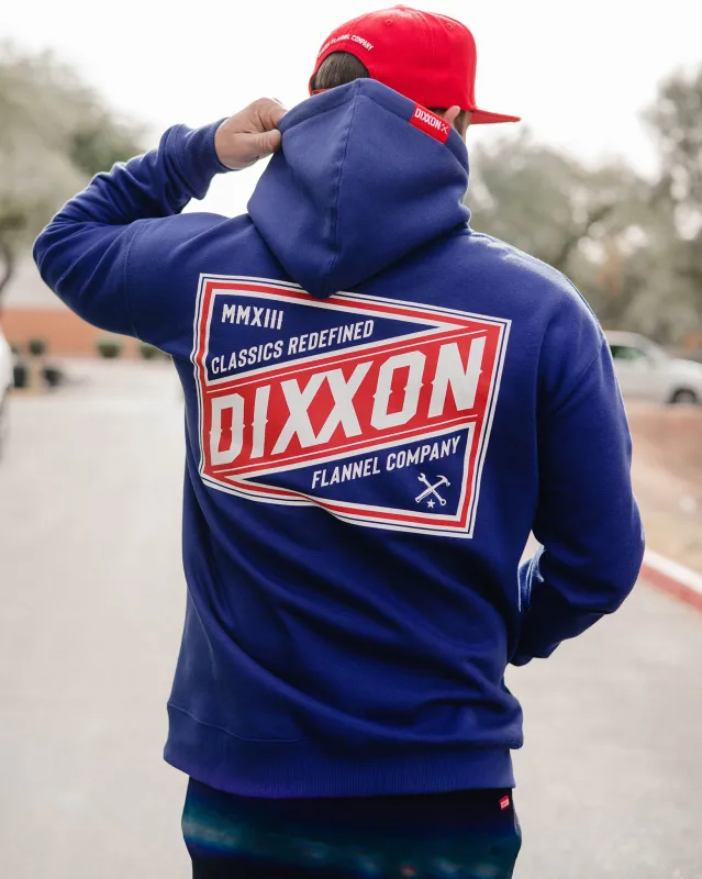 Red, White, & Blue Classics Pullover Hoodie - Blue sold by Dixxon