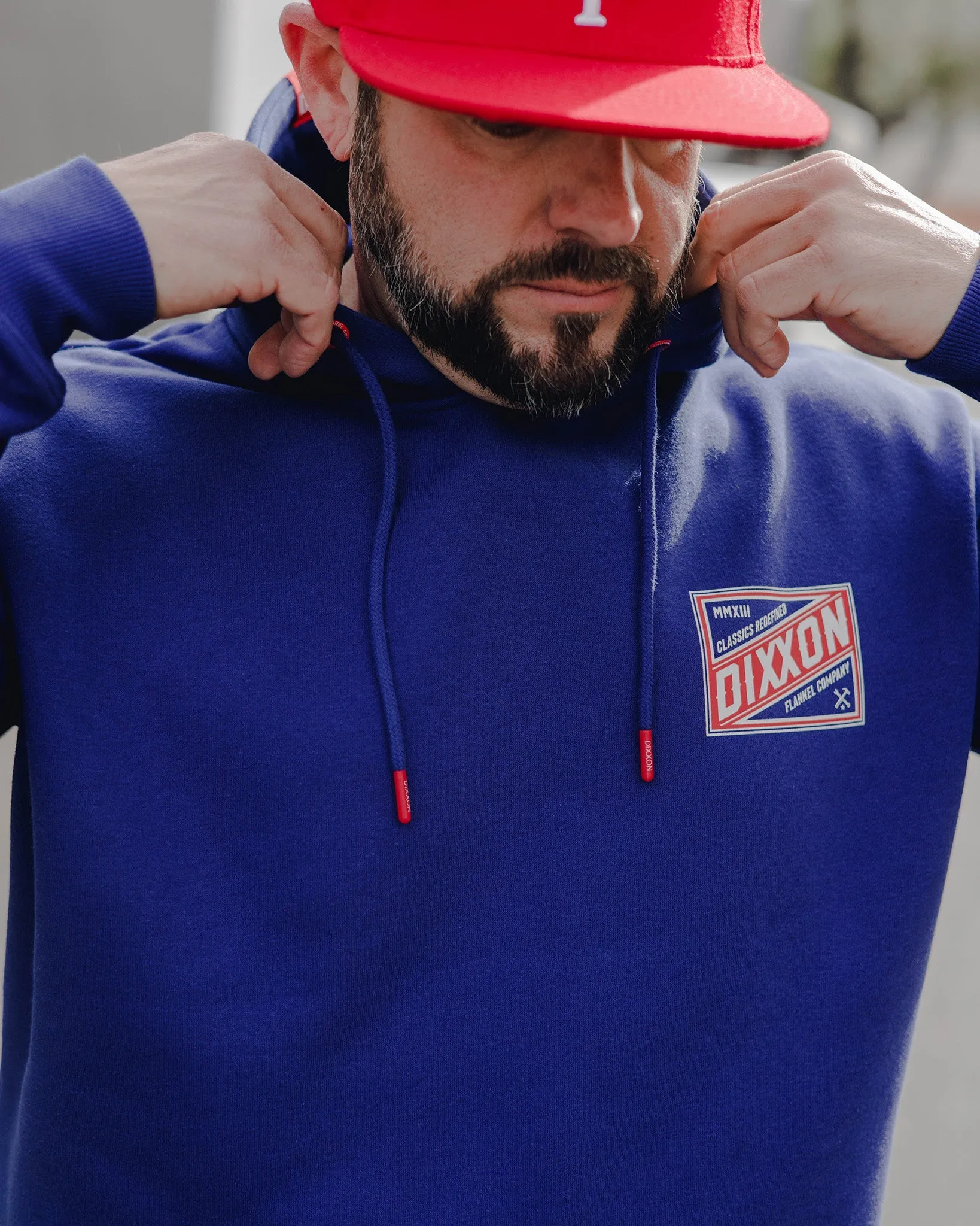 Red, White, & Blue Classics Pullover Hoodie - Blue sold by Dixxon product image thumbnail 2