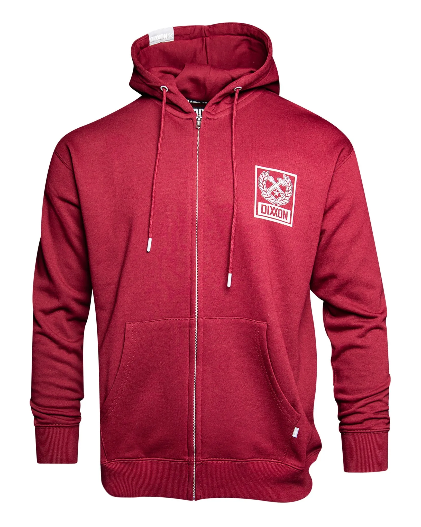 Gray Box Crest Zip Up - Maroon sold by Dixxon product image thumbnail 2