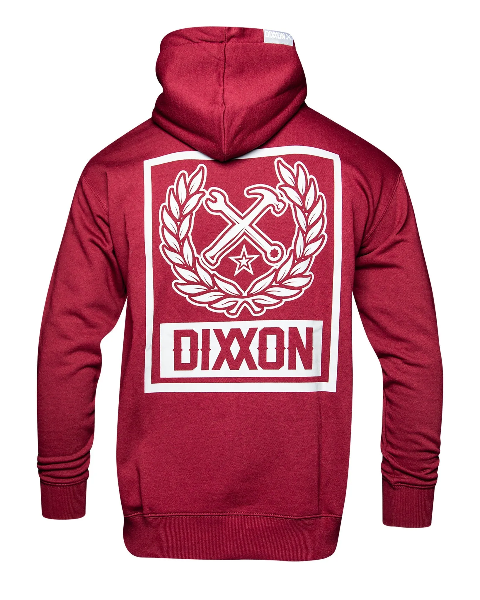 Gray Box Crest Zip Up - Maroon sold by Dixxon