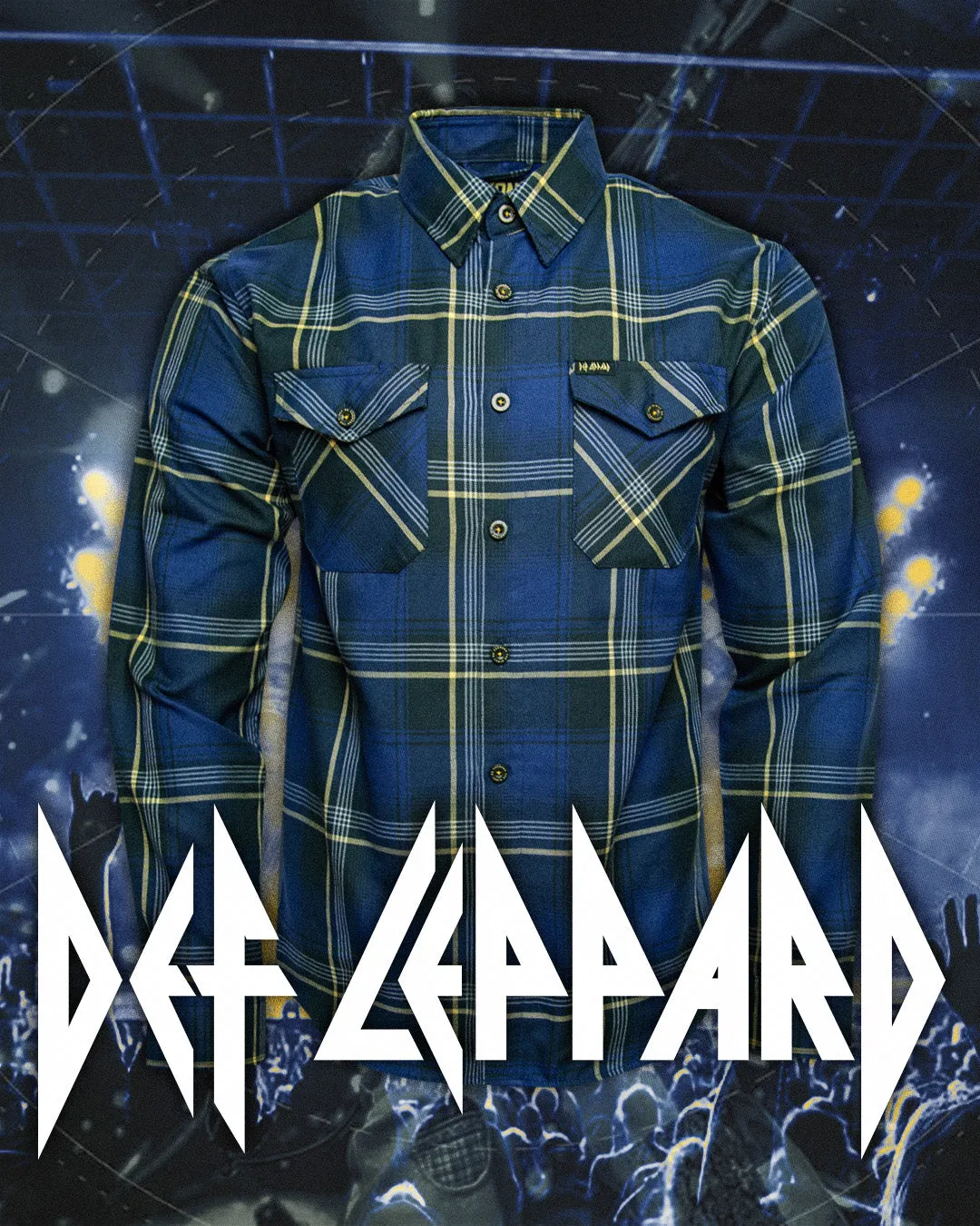 Def Leppard 'On Through the Night' Flannel sold by Dixxon product image thumbnail 2