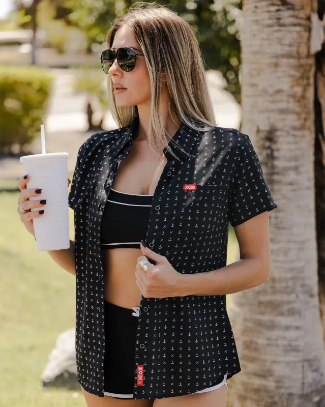 Women's Salty Dog Party Shirt - Black & White made by Dixxon