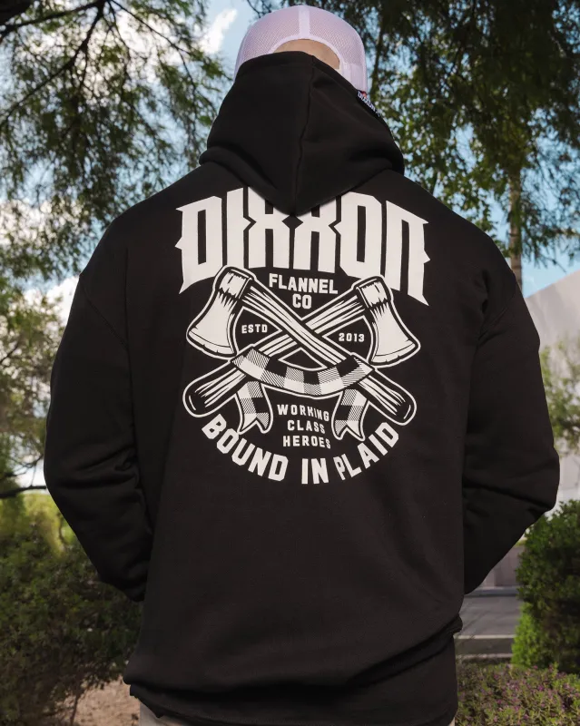 Bound In Plaid Zip Up - Black sold by Dixxon