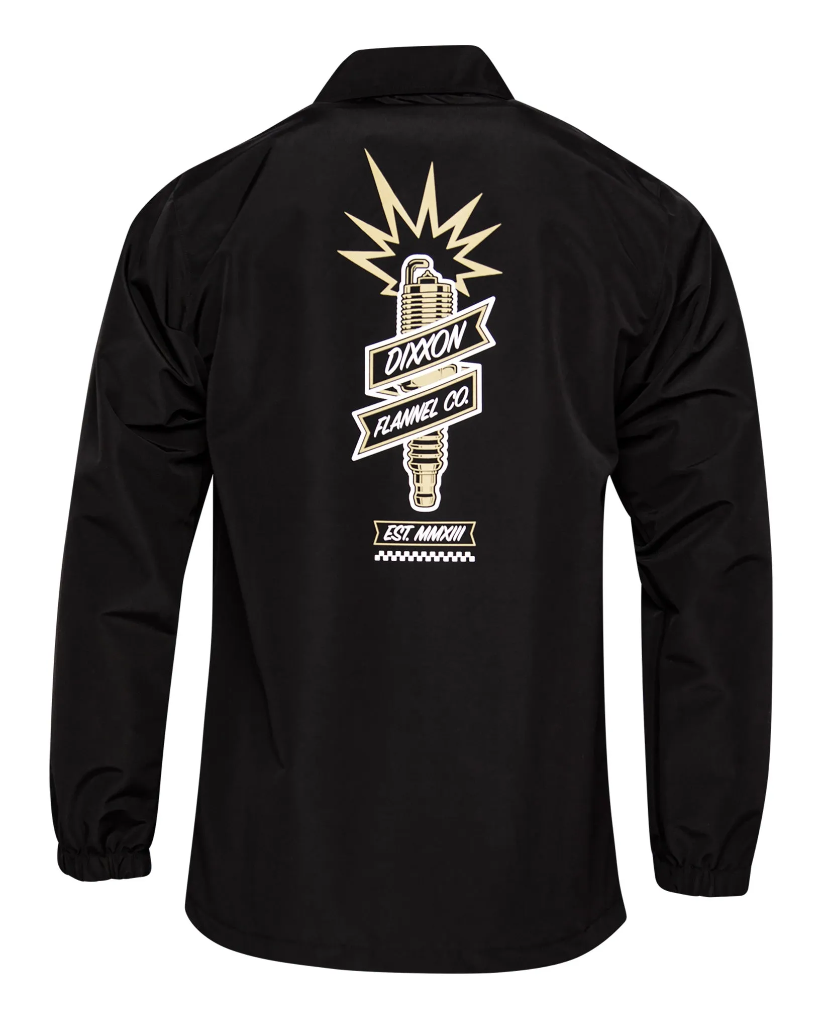 White & Gold Ignite Coaches Jacket - Black sold by Dixxon product image thumbnail 2