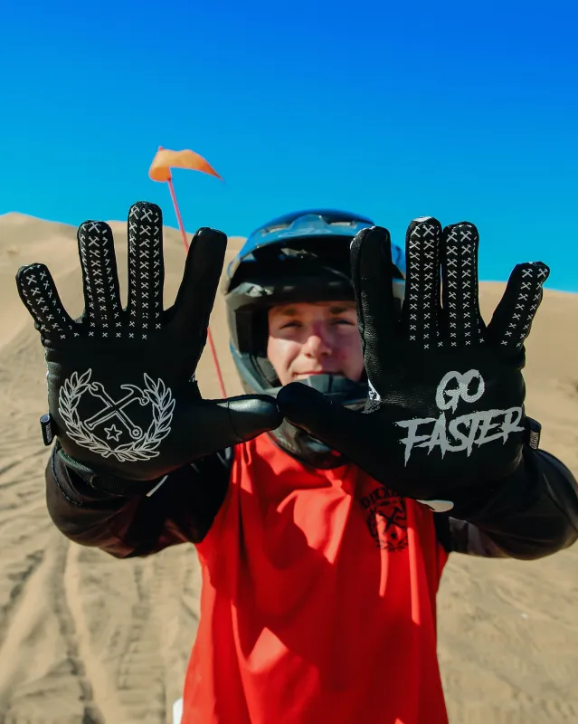 Corpo Overload Moto Gloves - Black & White sold by Dixxon