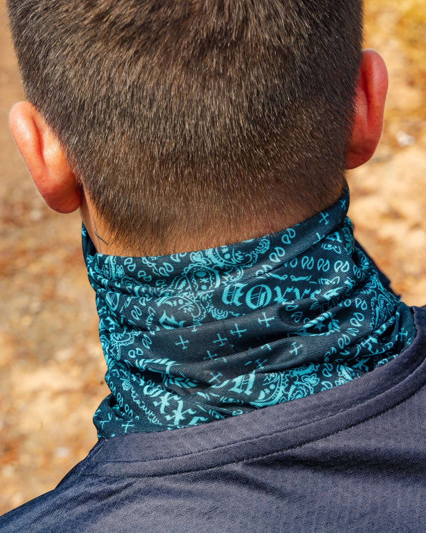 Bandana Neck Gaiter - Black & Tiffany sold by Dixxon product image thumbnail 2